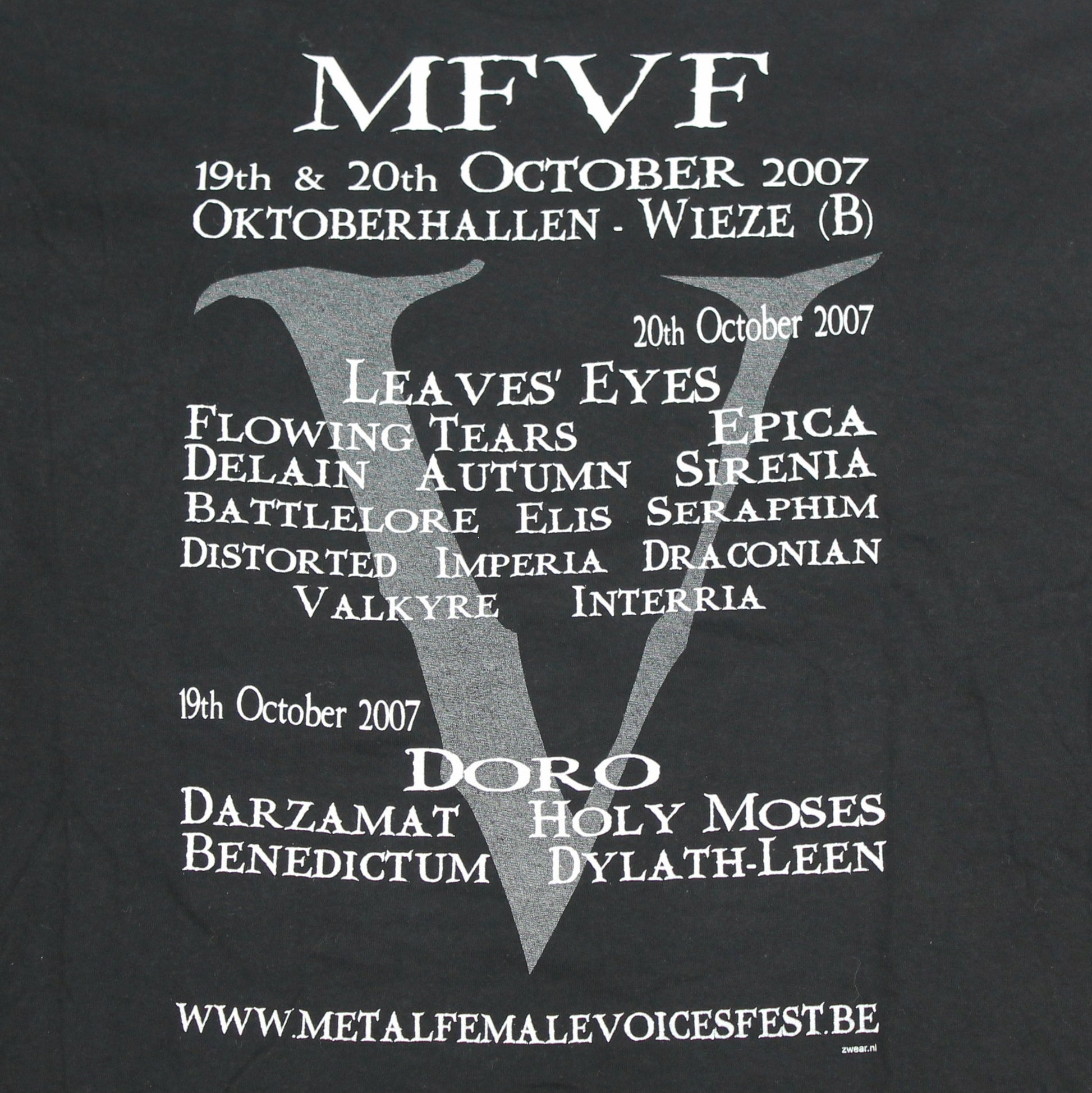 metal female voices fest 2007 longsleeve xl