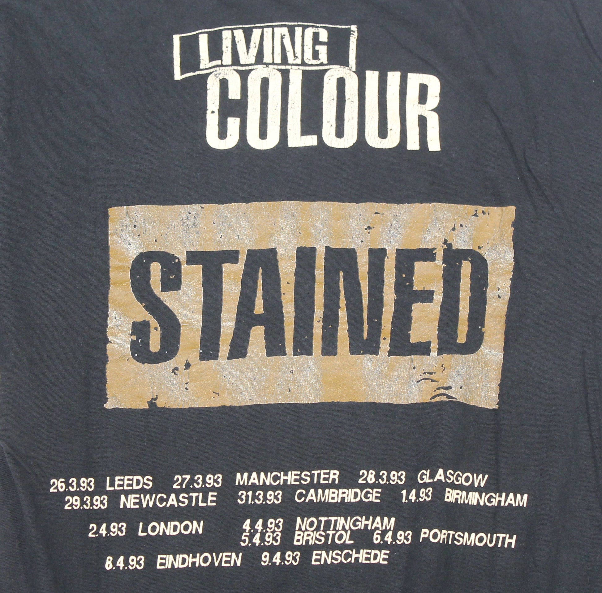 living colour stained european tour 1993 vintage shirt l