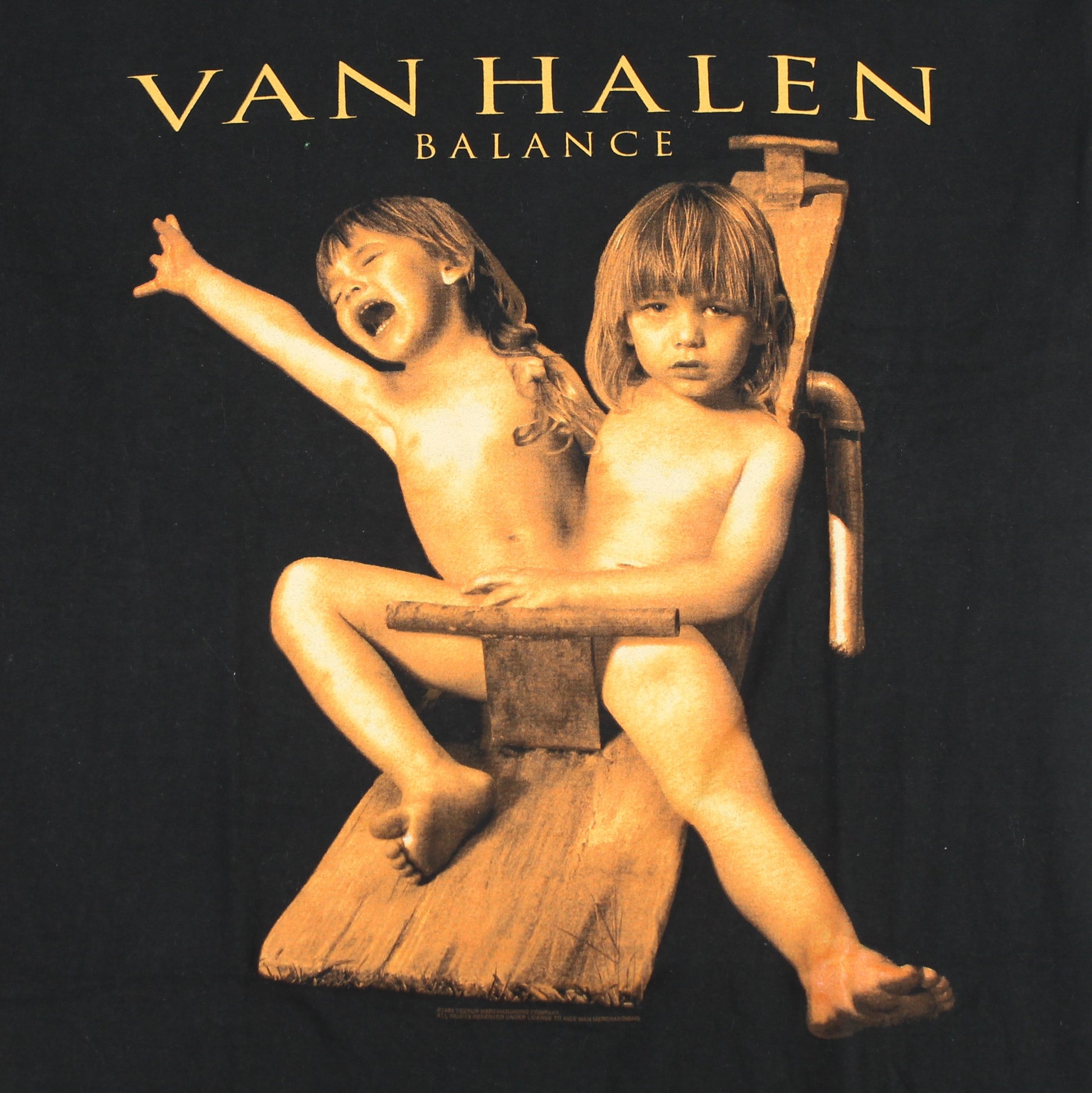 van halen balance european tour 1995 vintage shirt xl