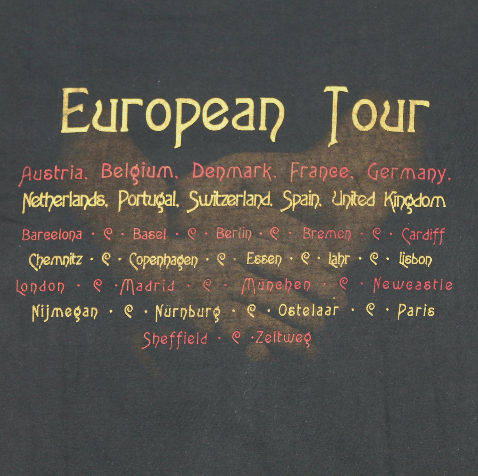 van halen balance european tour 1995 vintage shirt xl