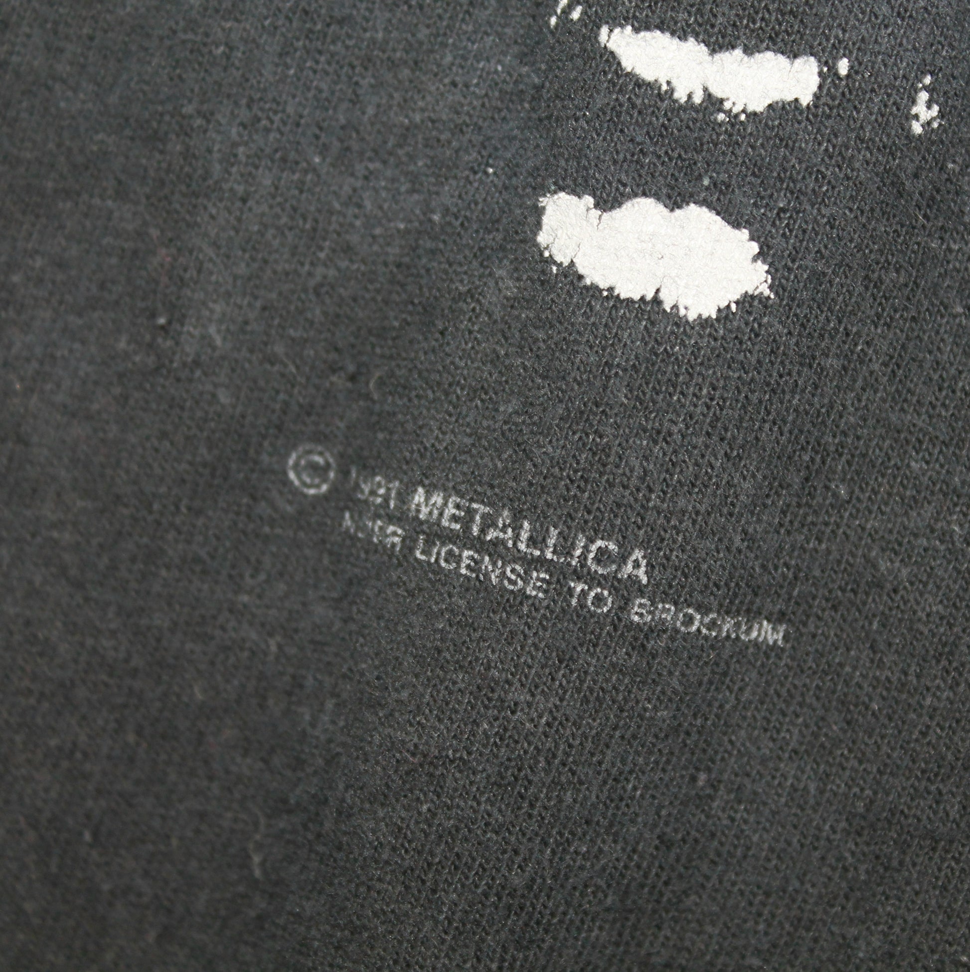 metallica black album us tour 1991 shirt xl