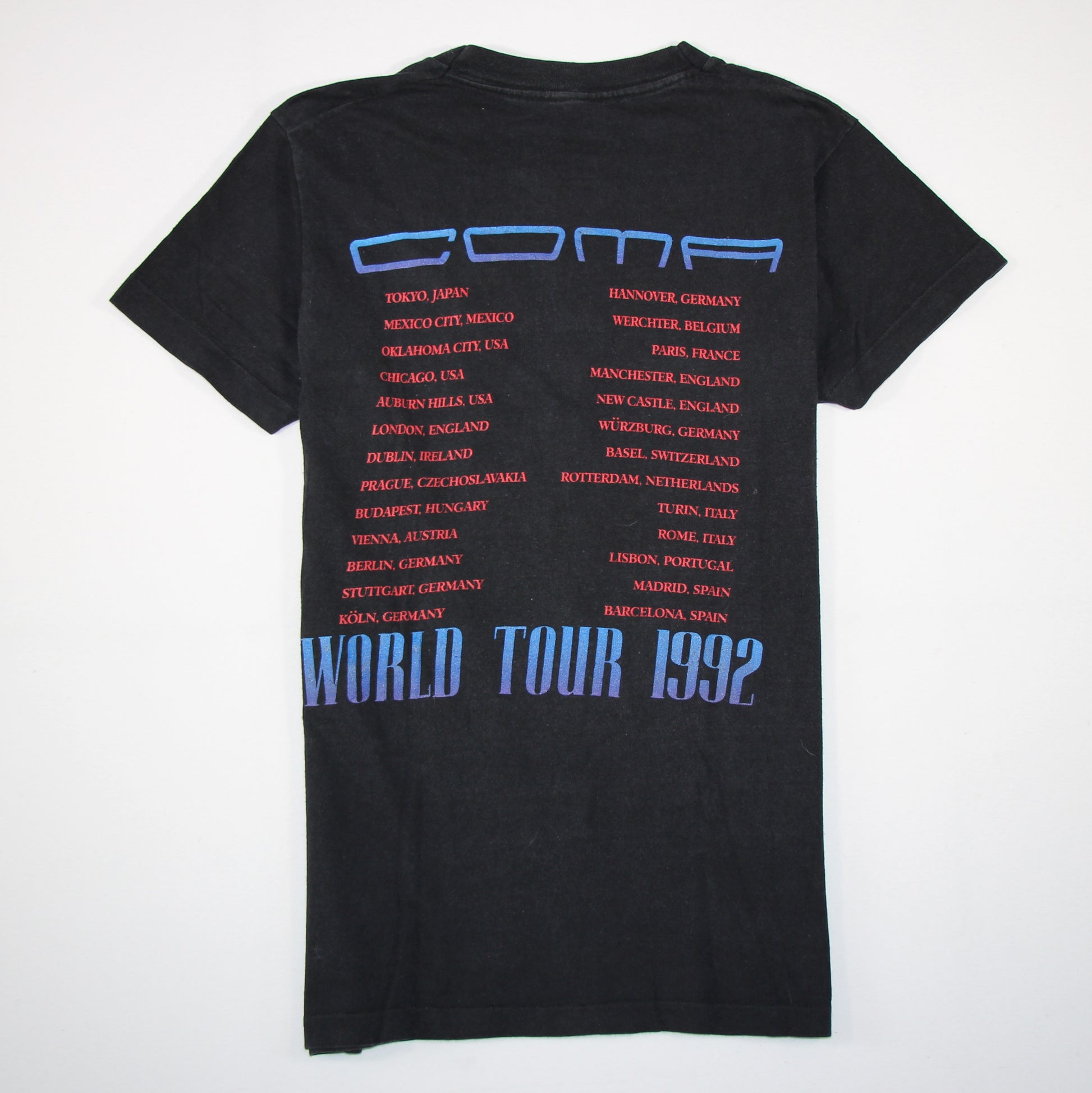 guns n roses comaworld tour 1992 shirt m