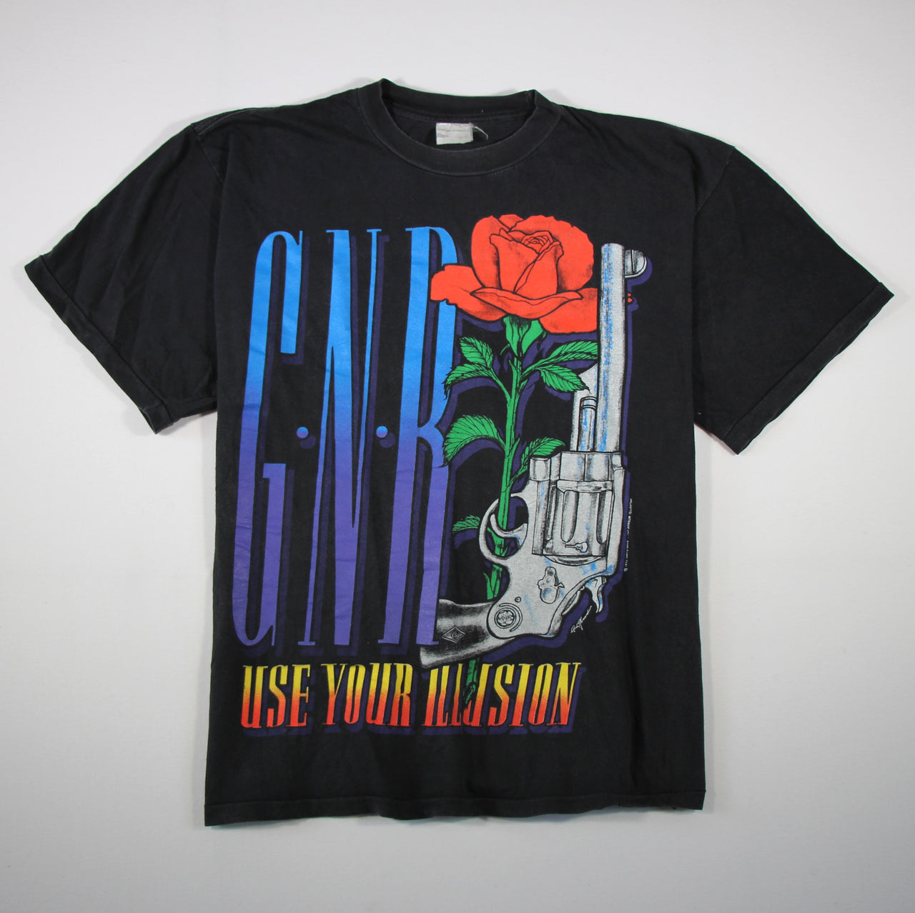 guns n roses use your illusion tour 1993 shirt l