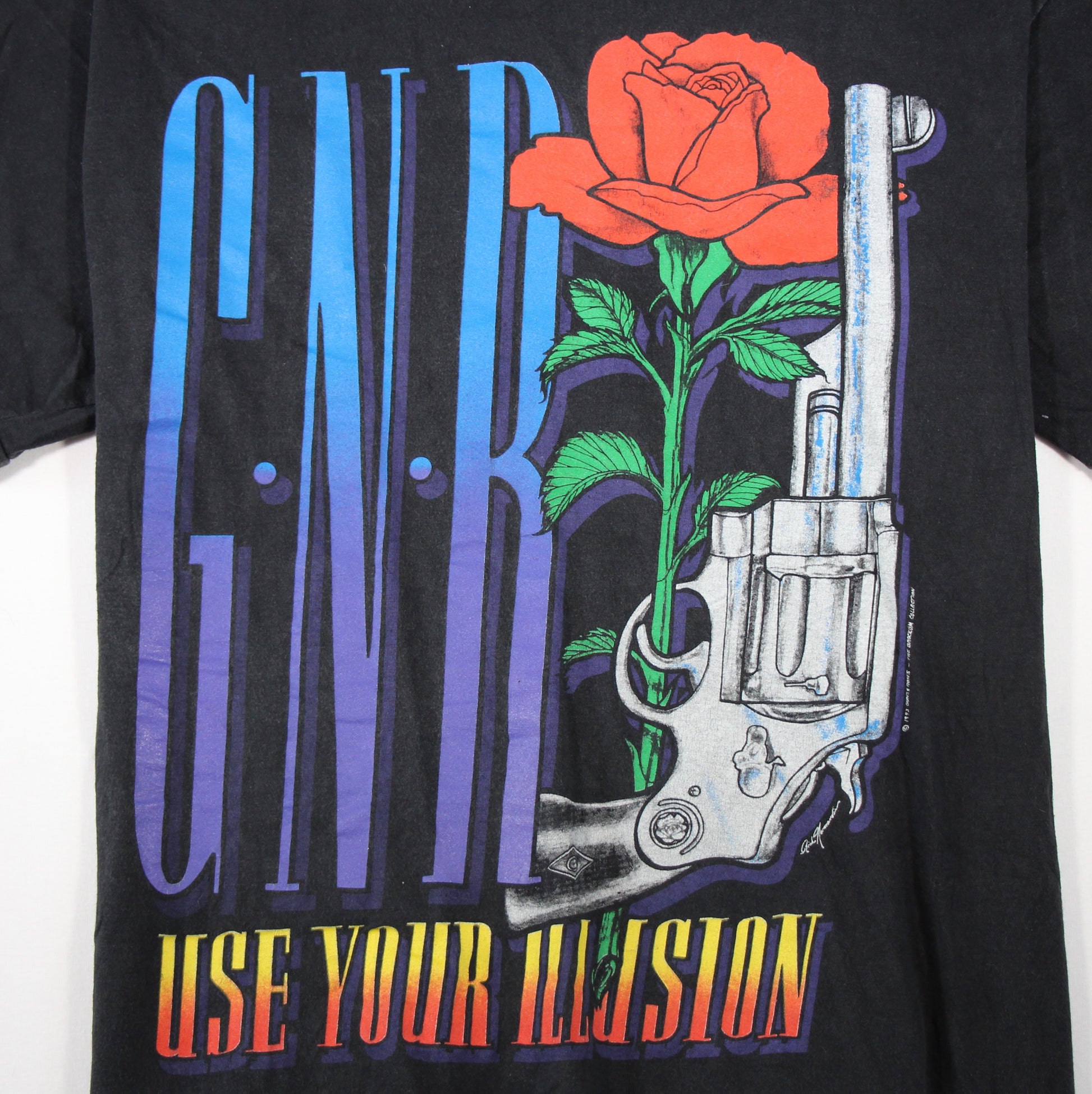 guns n roses use your illusion tour 1993 shirt l