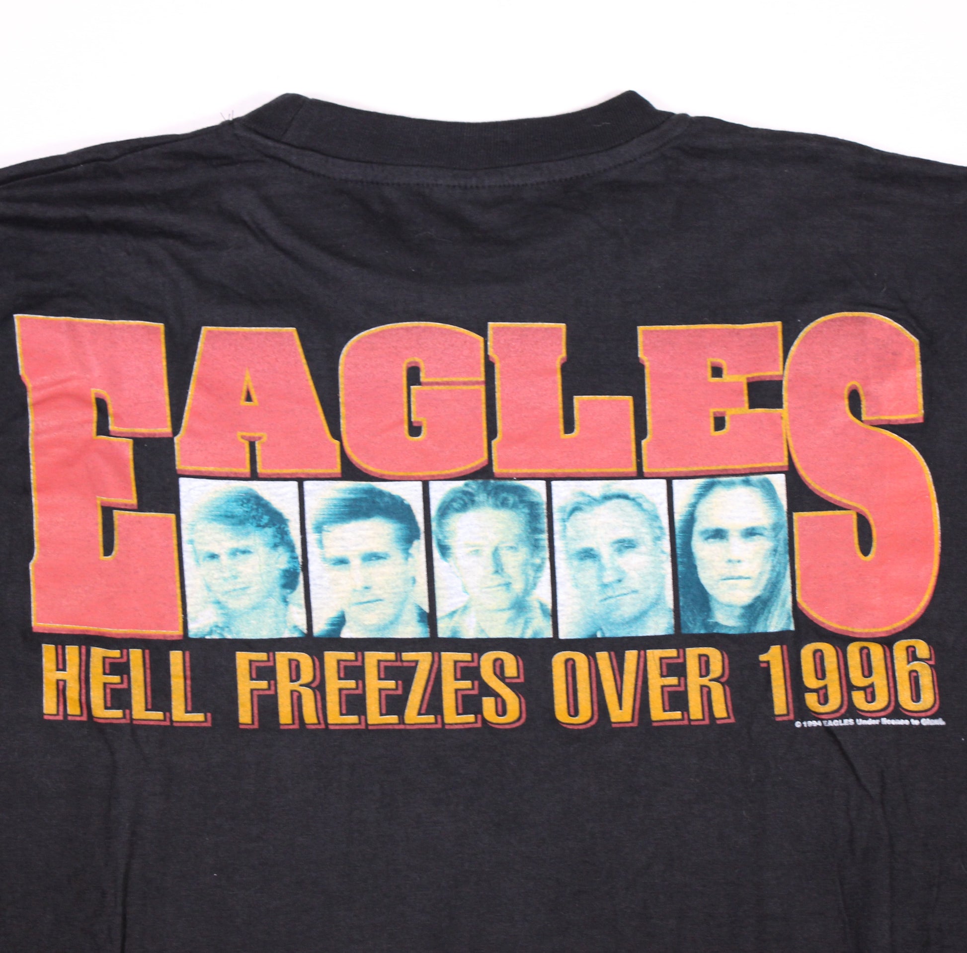 eagles 1996 hell freezes over vintage shirt xl