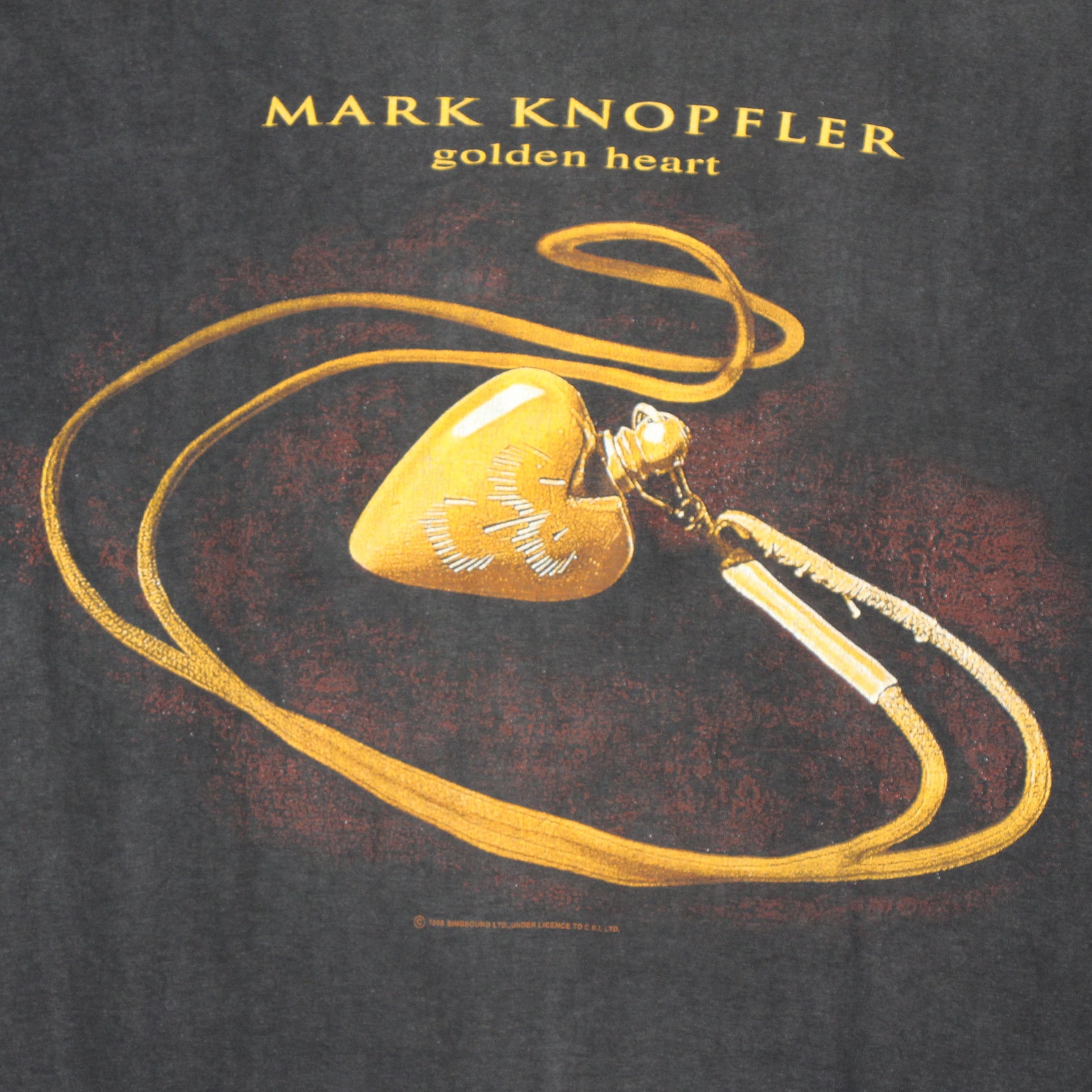 mark knopfler golden heart 1996 vintage shirt l