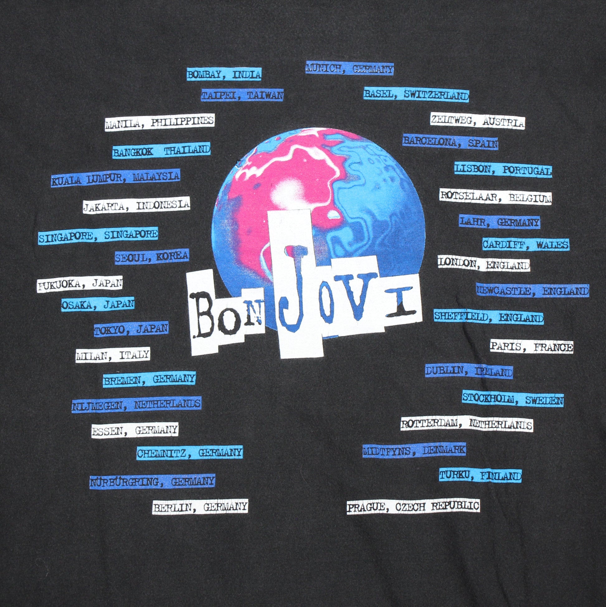 bon jovi one of these days tour 1995 shirt l