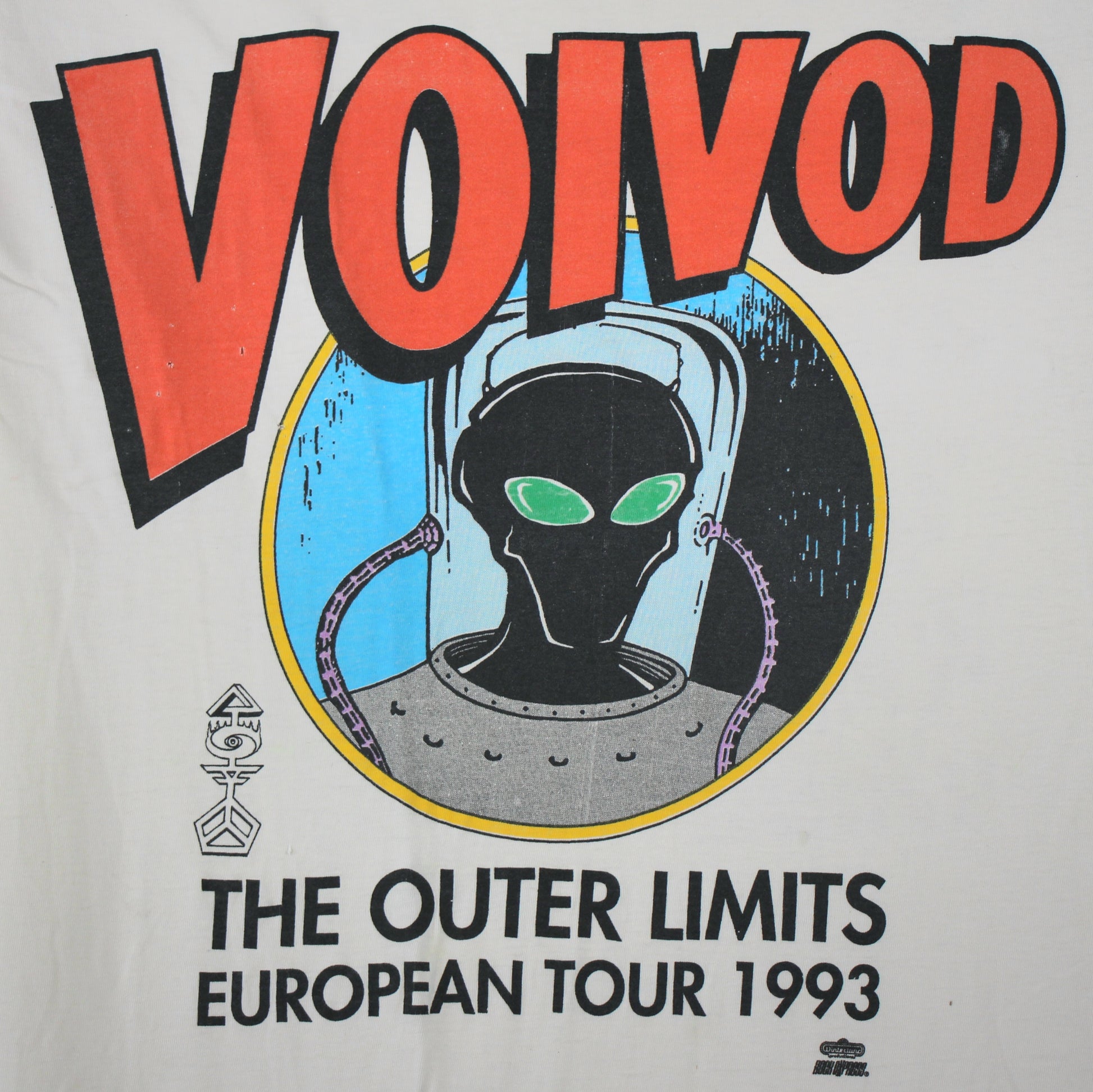 voivod the outer limits european tour 1993 shirt xl