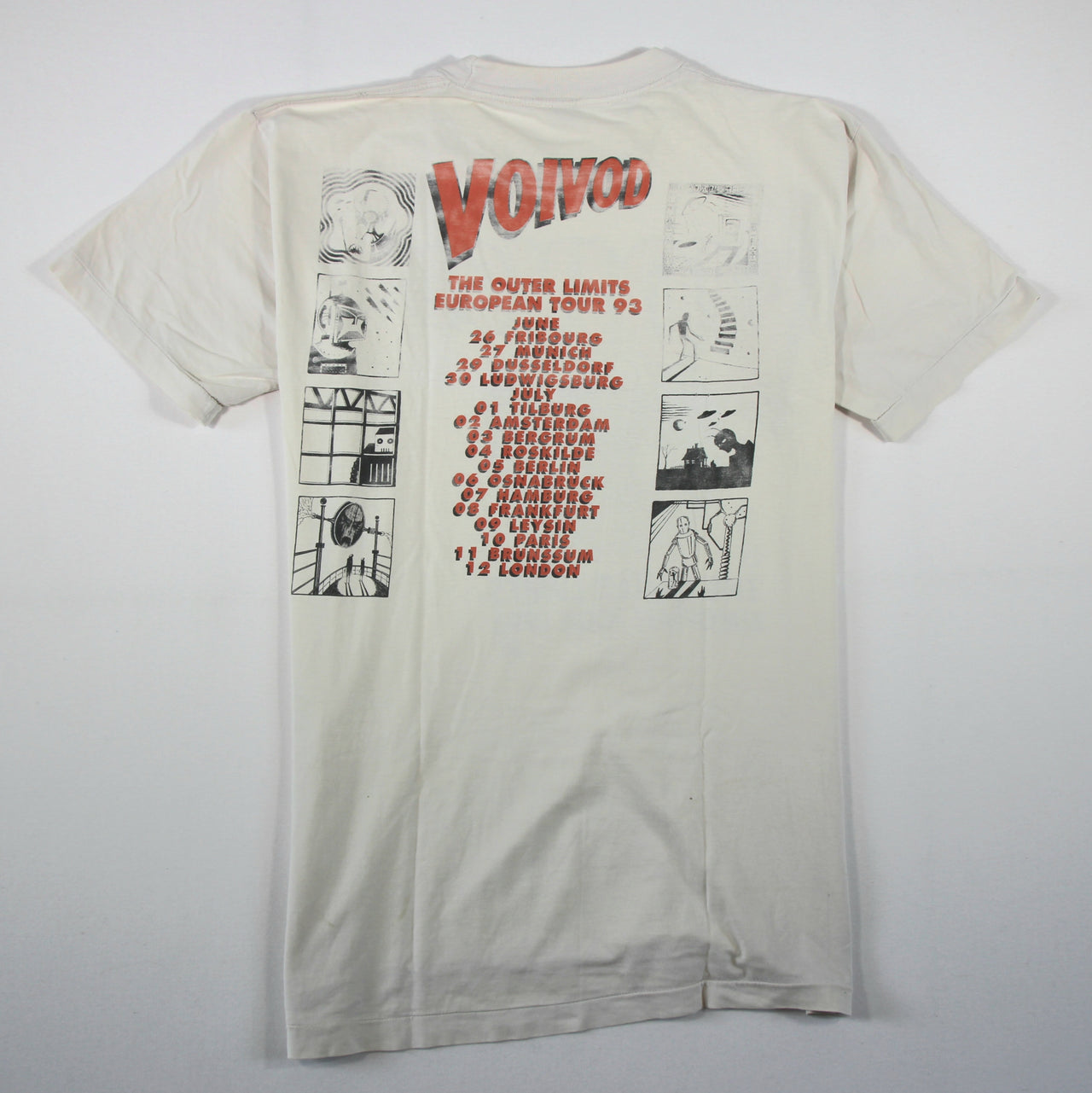 voivod the outer limits european tour 1993 shirt xl