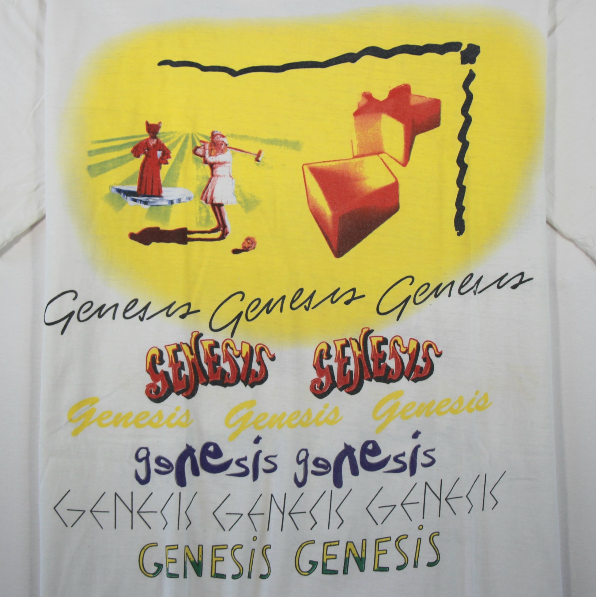 genesis tour 1992 shirt l