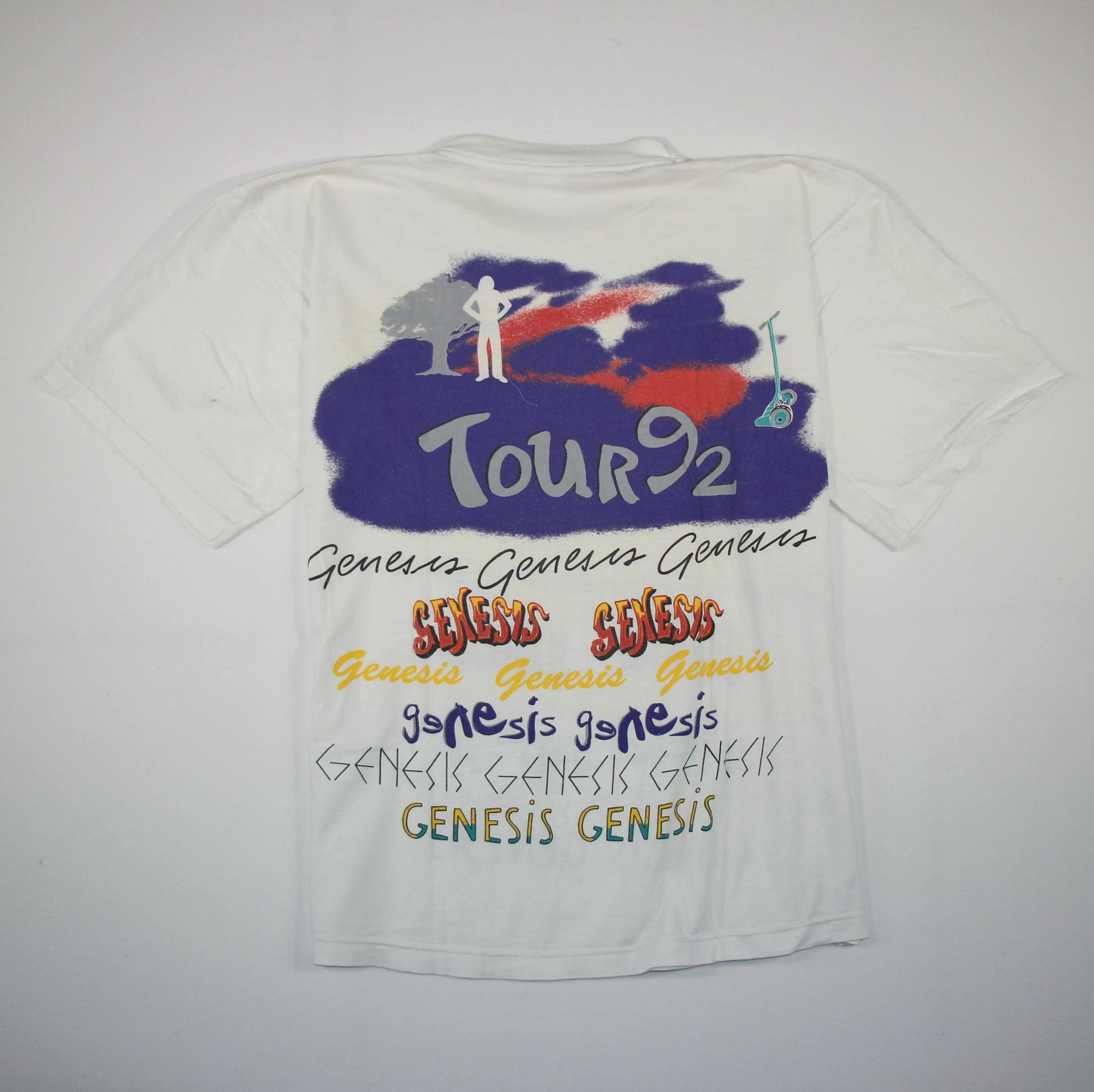 genesis tour 1992 shirt l