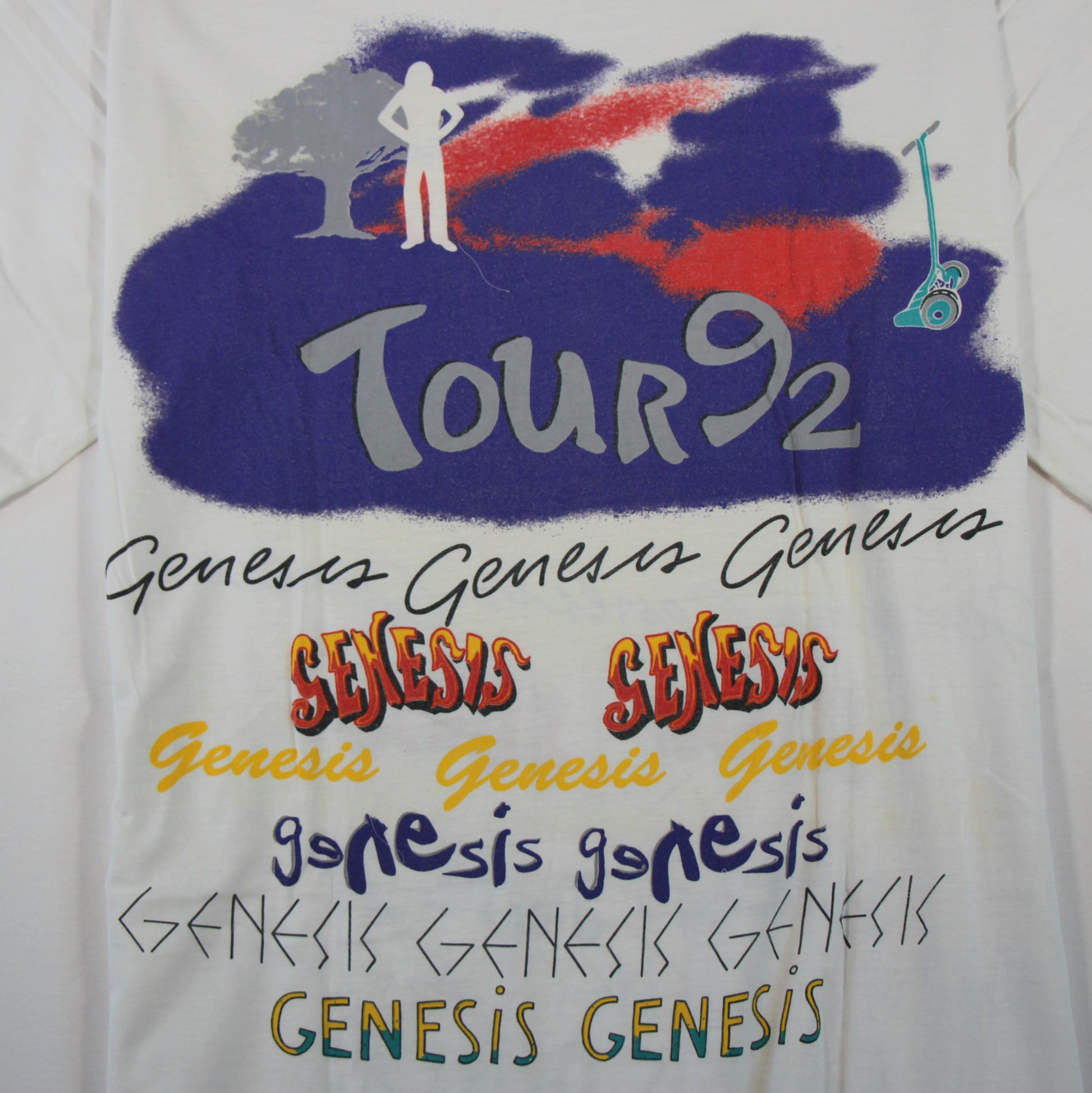 genesis tour 1992 shirt l