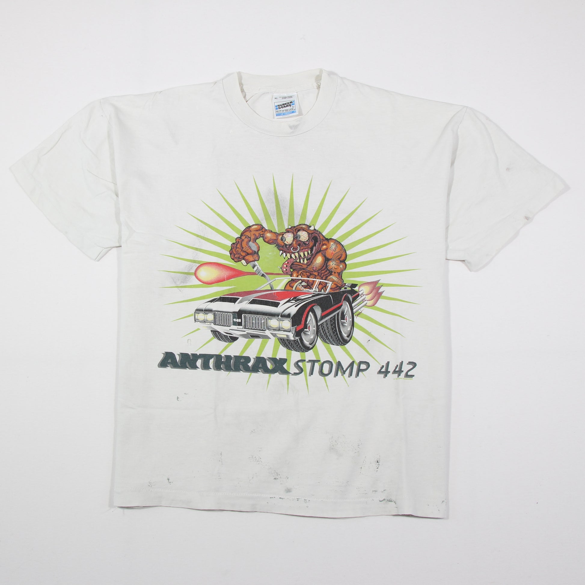 anthrax stomp 1995 vintage shirt l