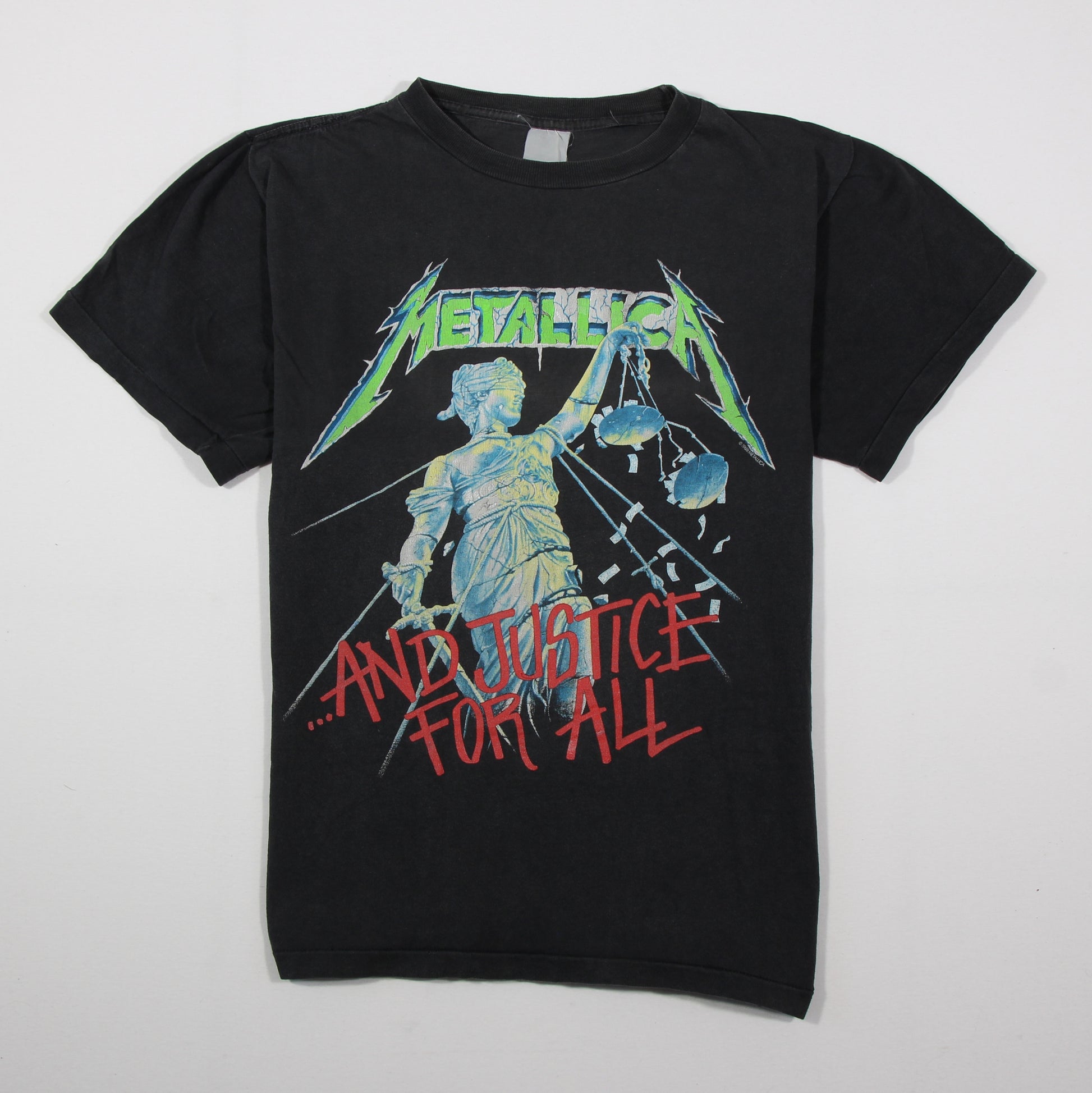 metallica and justice for all 1988 vintage shirt m