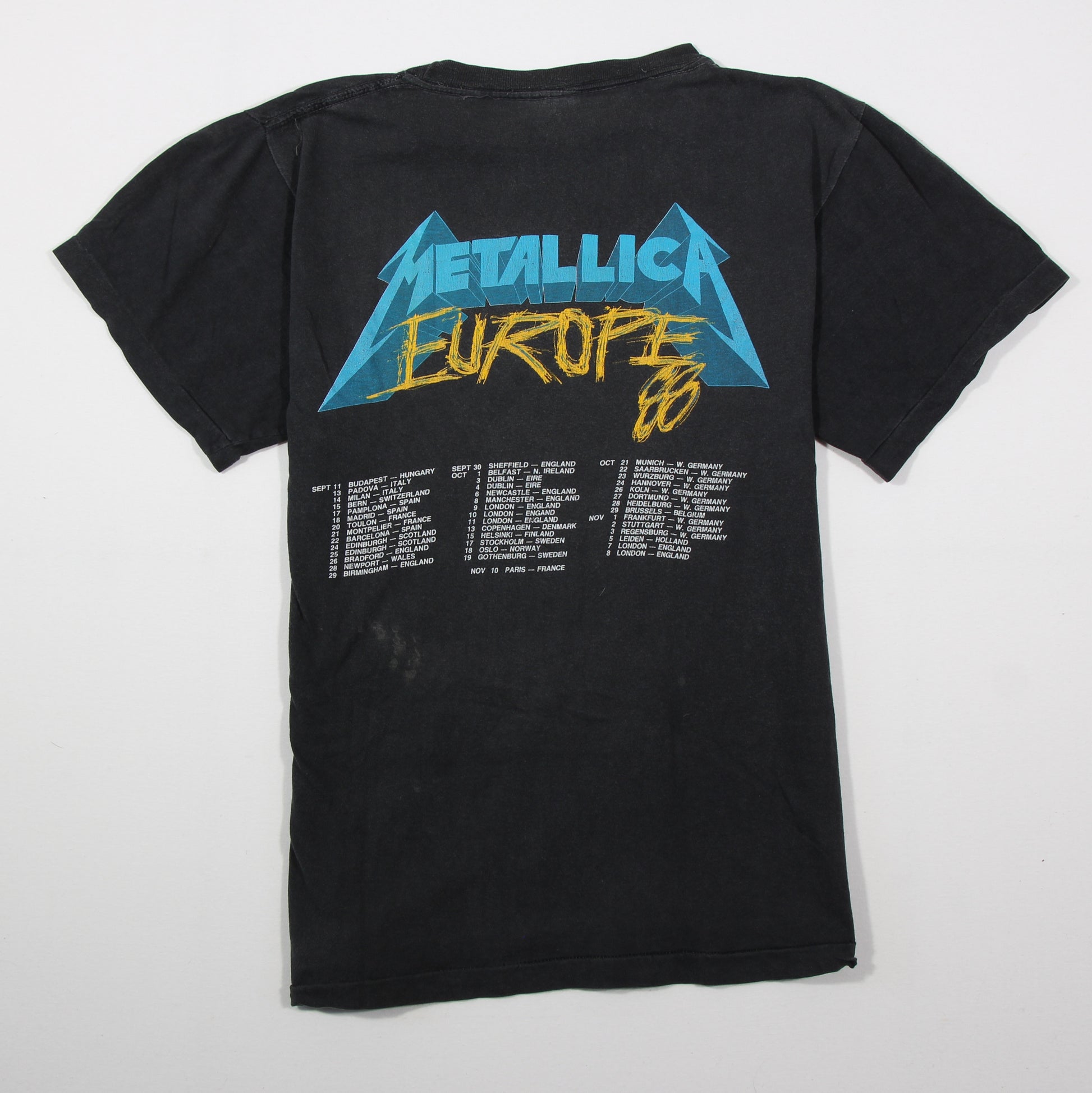 metallica and justice for all 1988 vintage shirt m