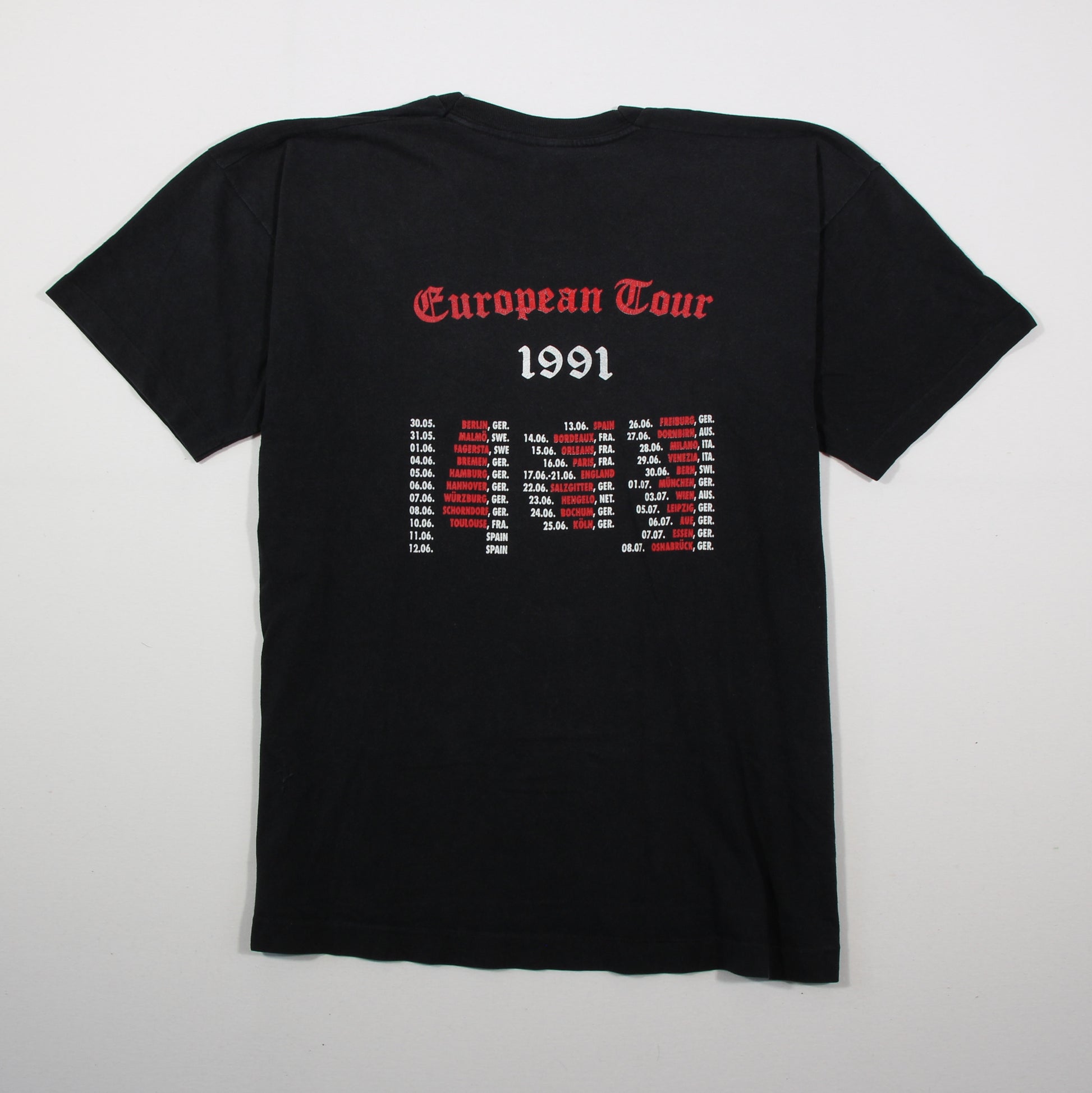 cro mags best wishes european tour 1991 vintage shirt l