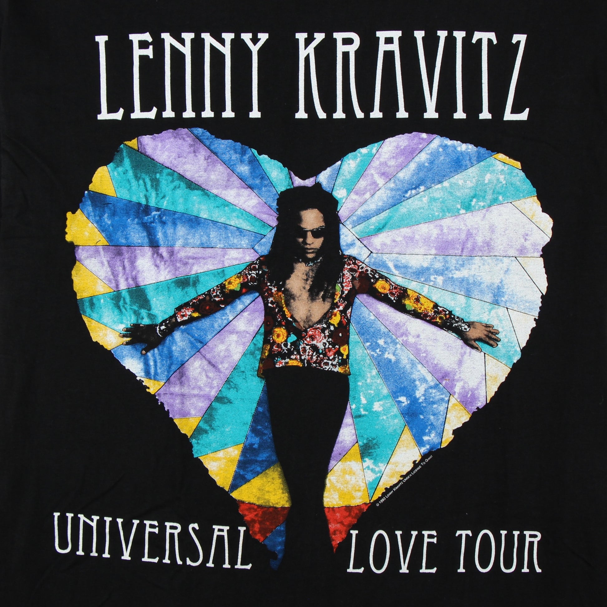 lenny kravitz universal love tour 1993 vintage shirt l