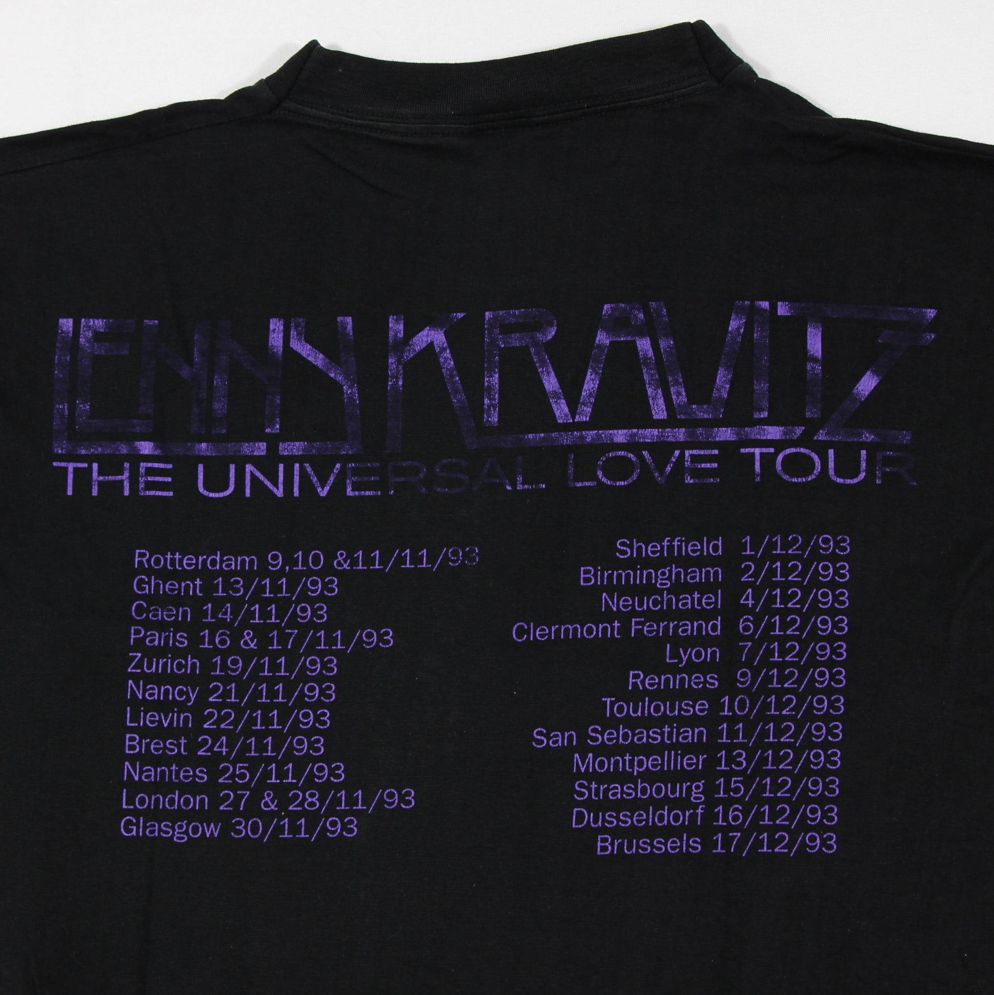 lenny kravitz universal love tour 1993 vintage shirt l