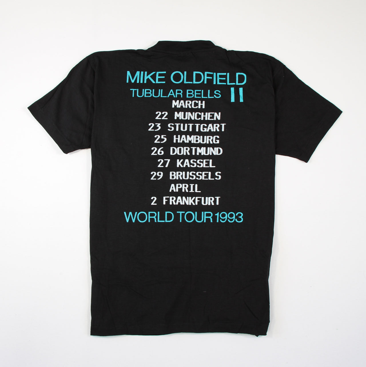 mike oldfield tubular bells ii world tour 1993 vintage shirt xl