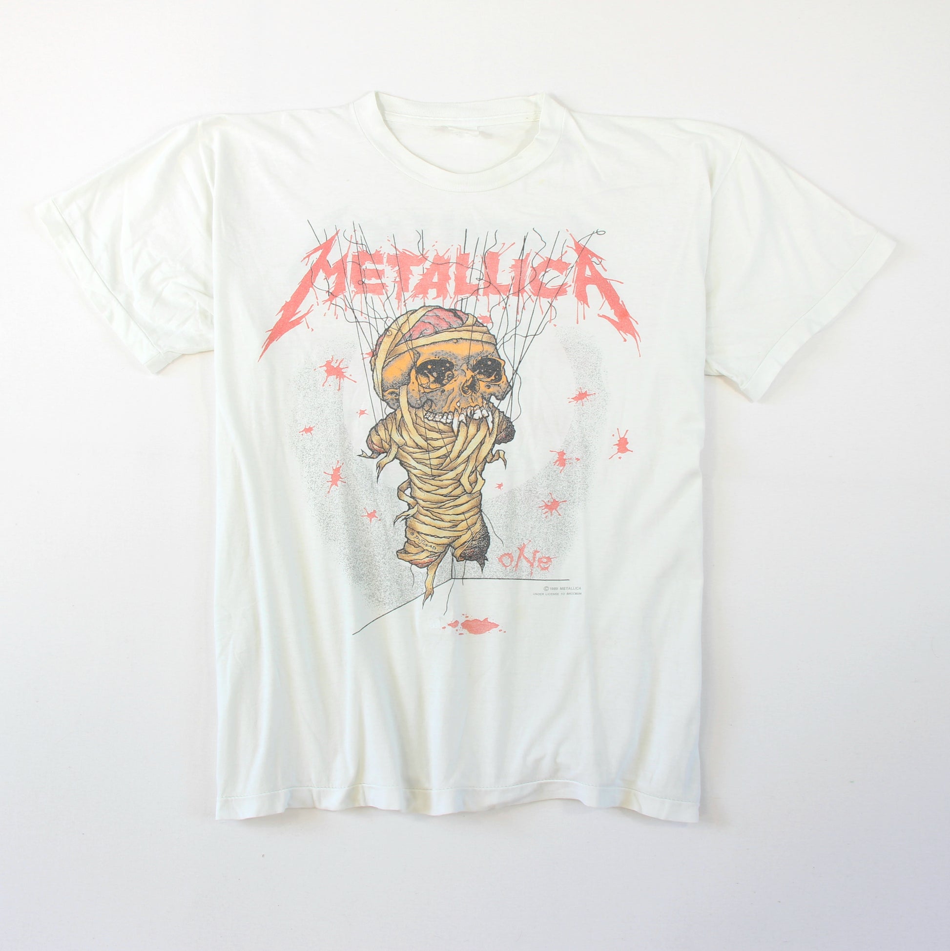 metallica one 1989 vintage shirt xl