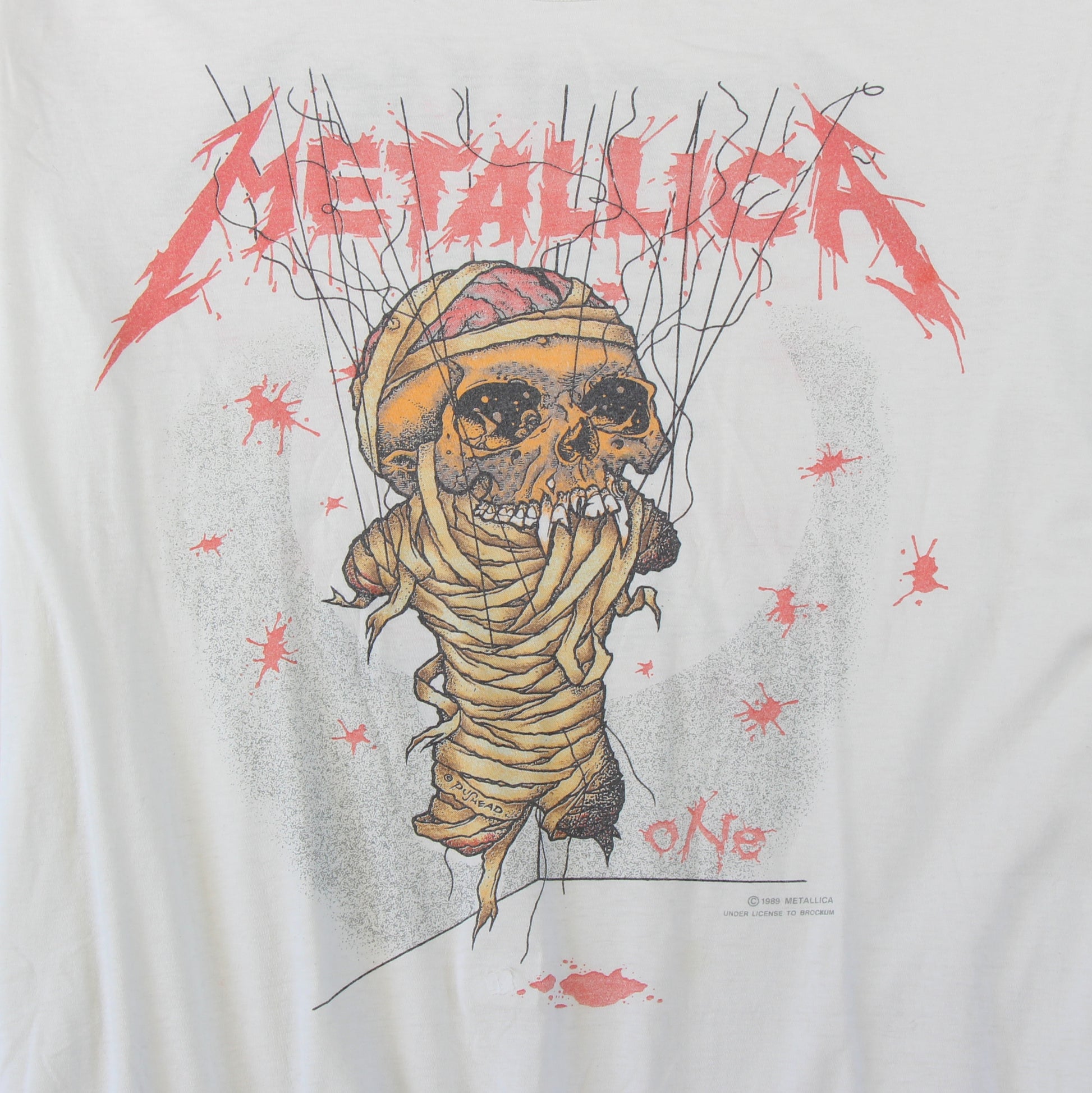 metallica one 1989 vintage shirt xl