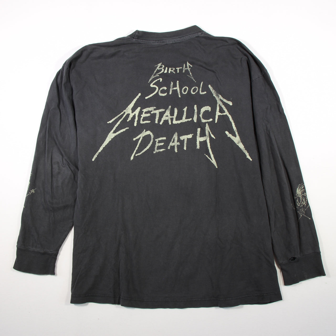 metallica birth school metallica death 1992 vintage longsleeve xl