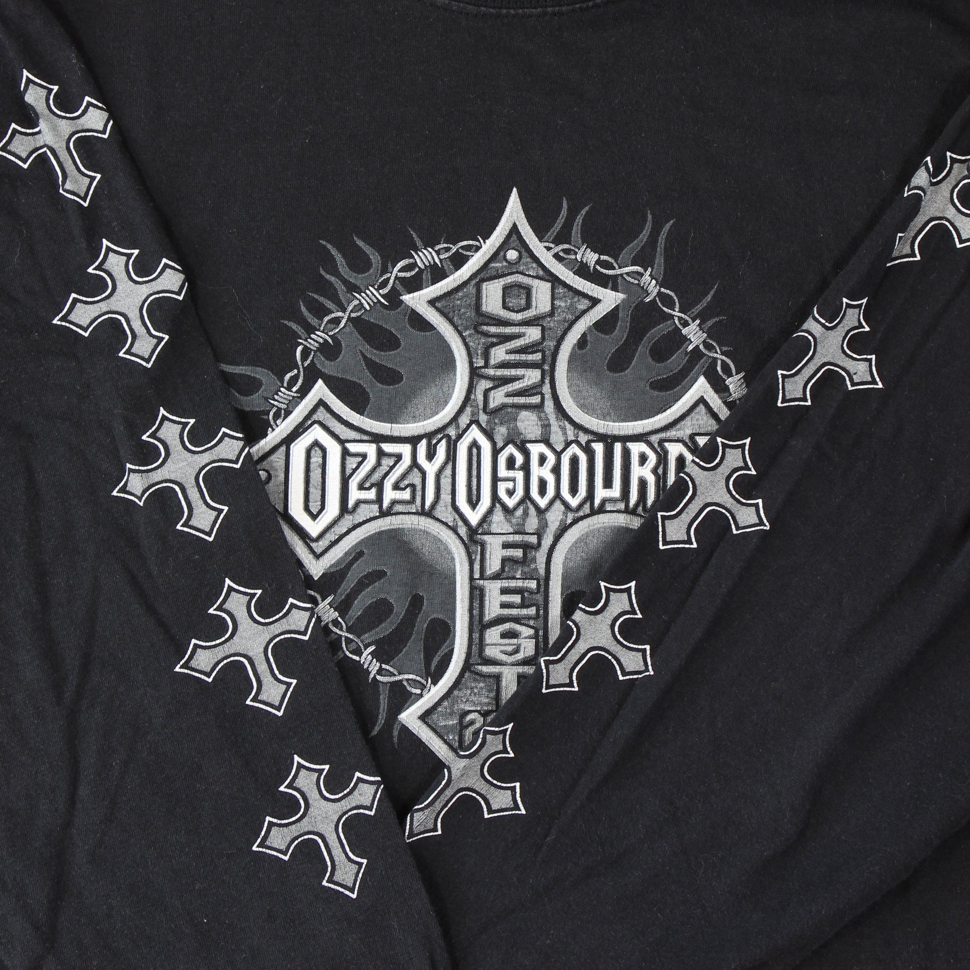 ozzy osbourne ozzfest 2005 vintage band longsleeve m