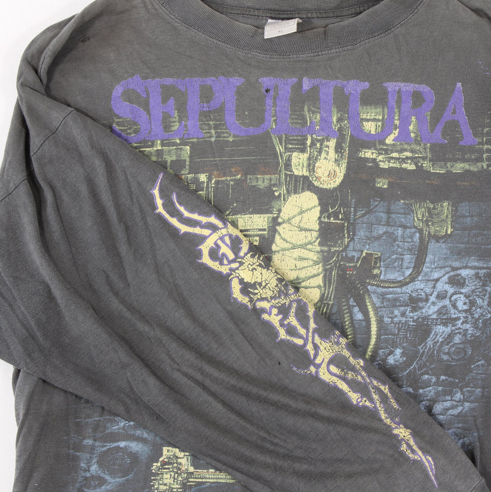 sepultura chaos a d 1993 vintage band longsleeve l