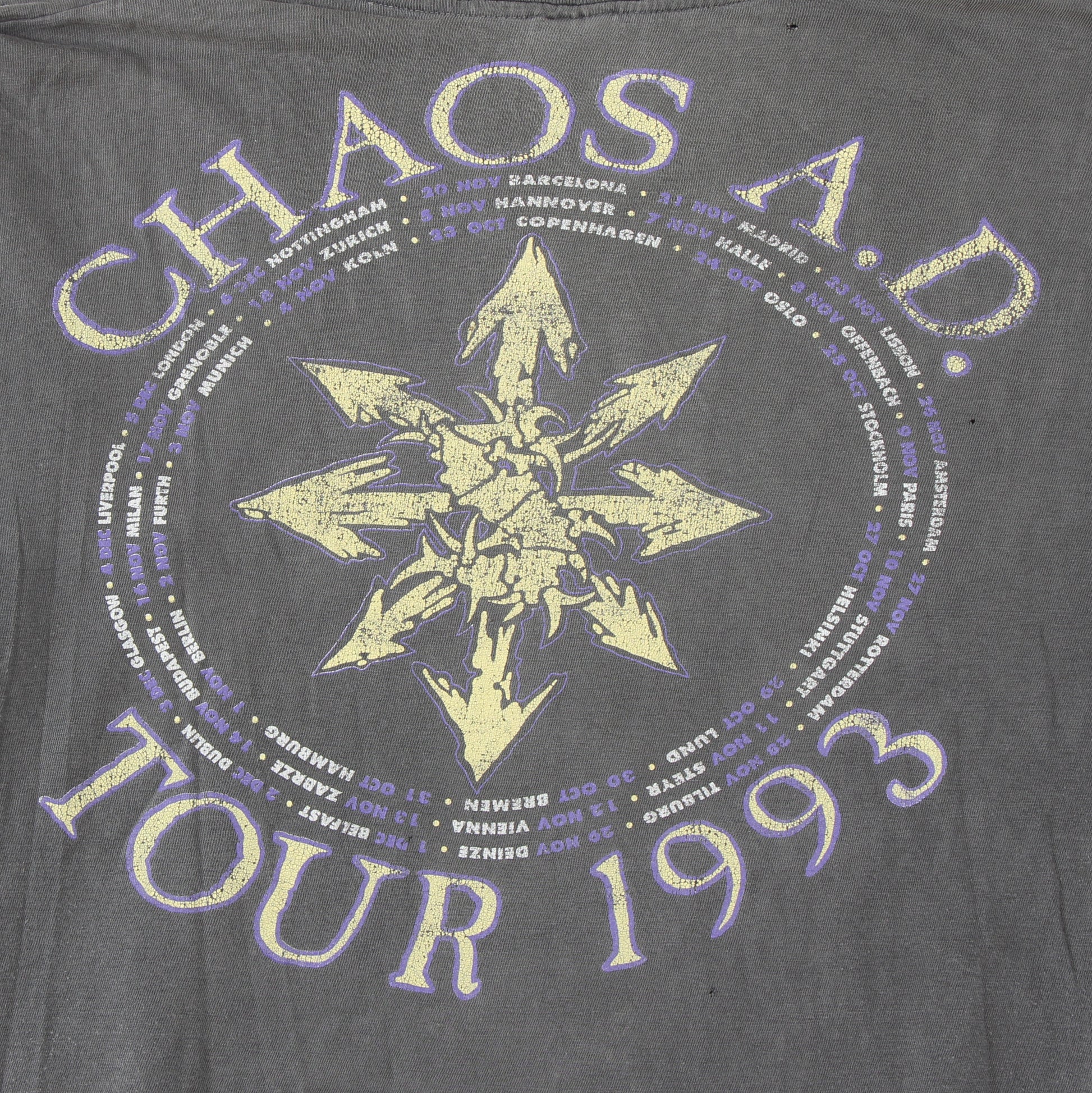 sepultura chaos a d 1993 vintage band longsleeve l