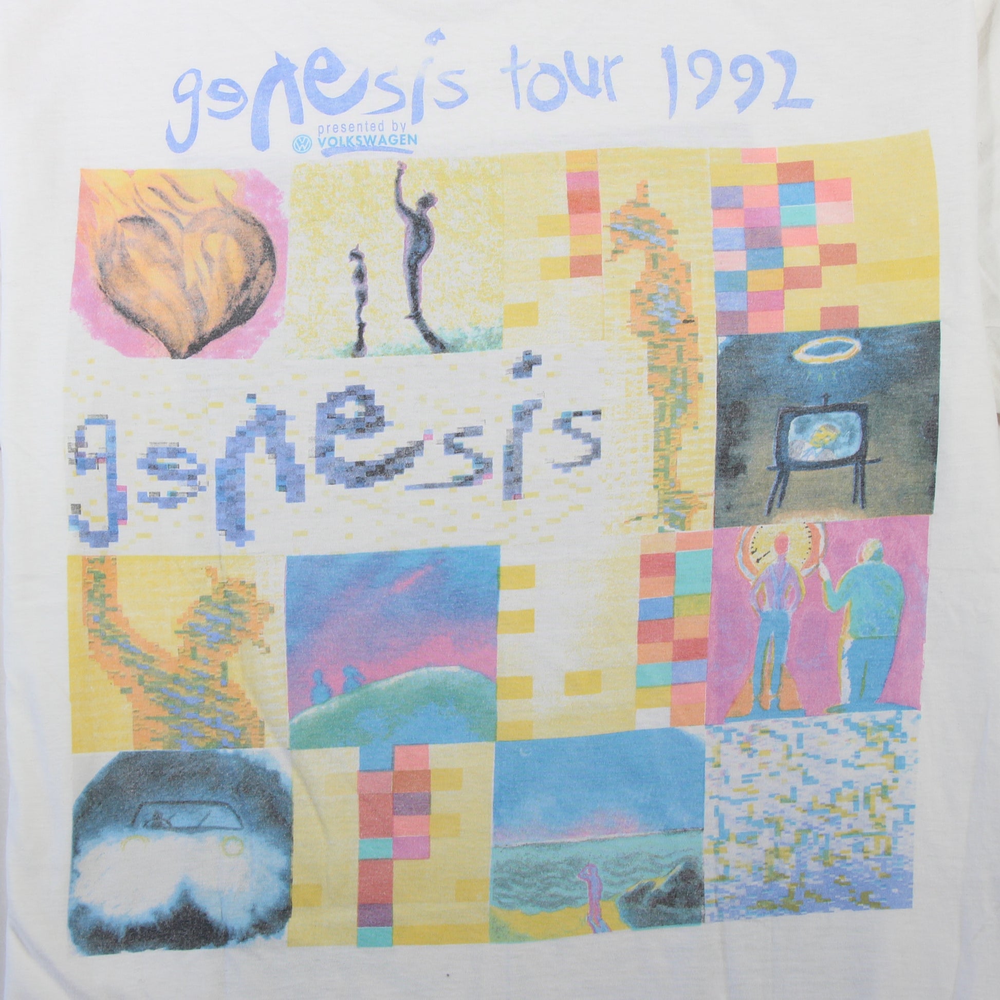 genesis we cant dance 1992 vintage band shirt l