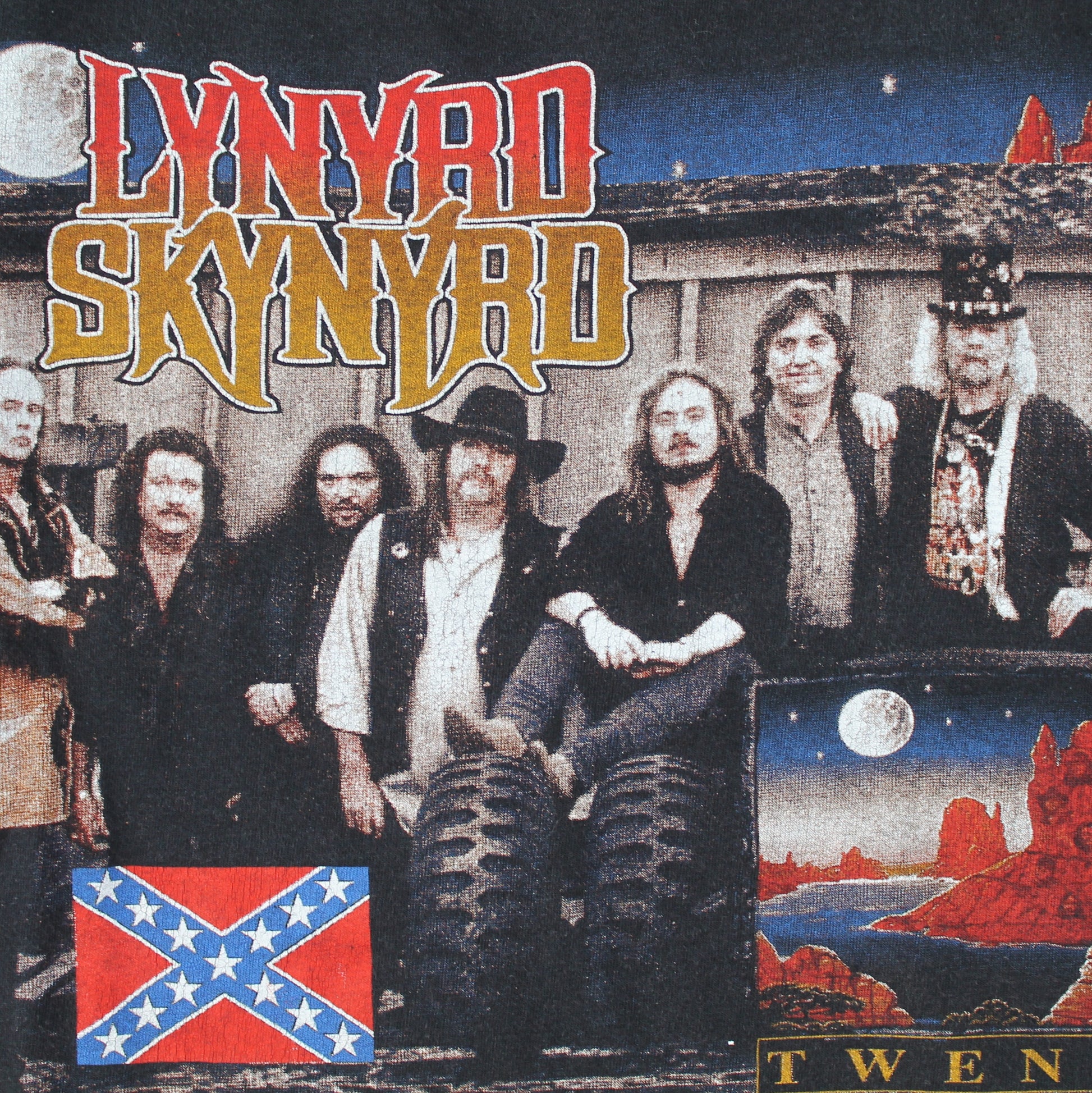 lynyrd skynyrd twenty uk tour 1997 shirt l