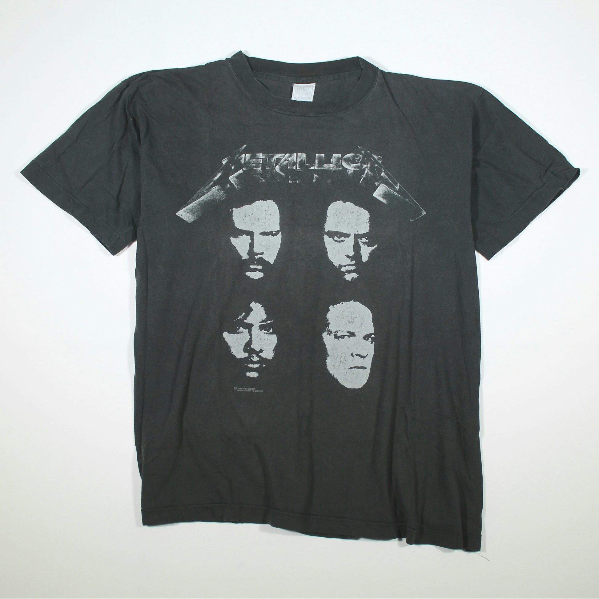 metallica black album 1991 shirt l