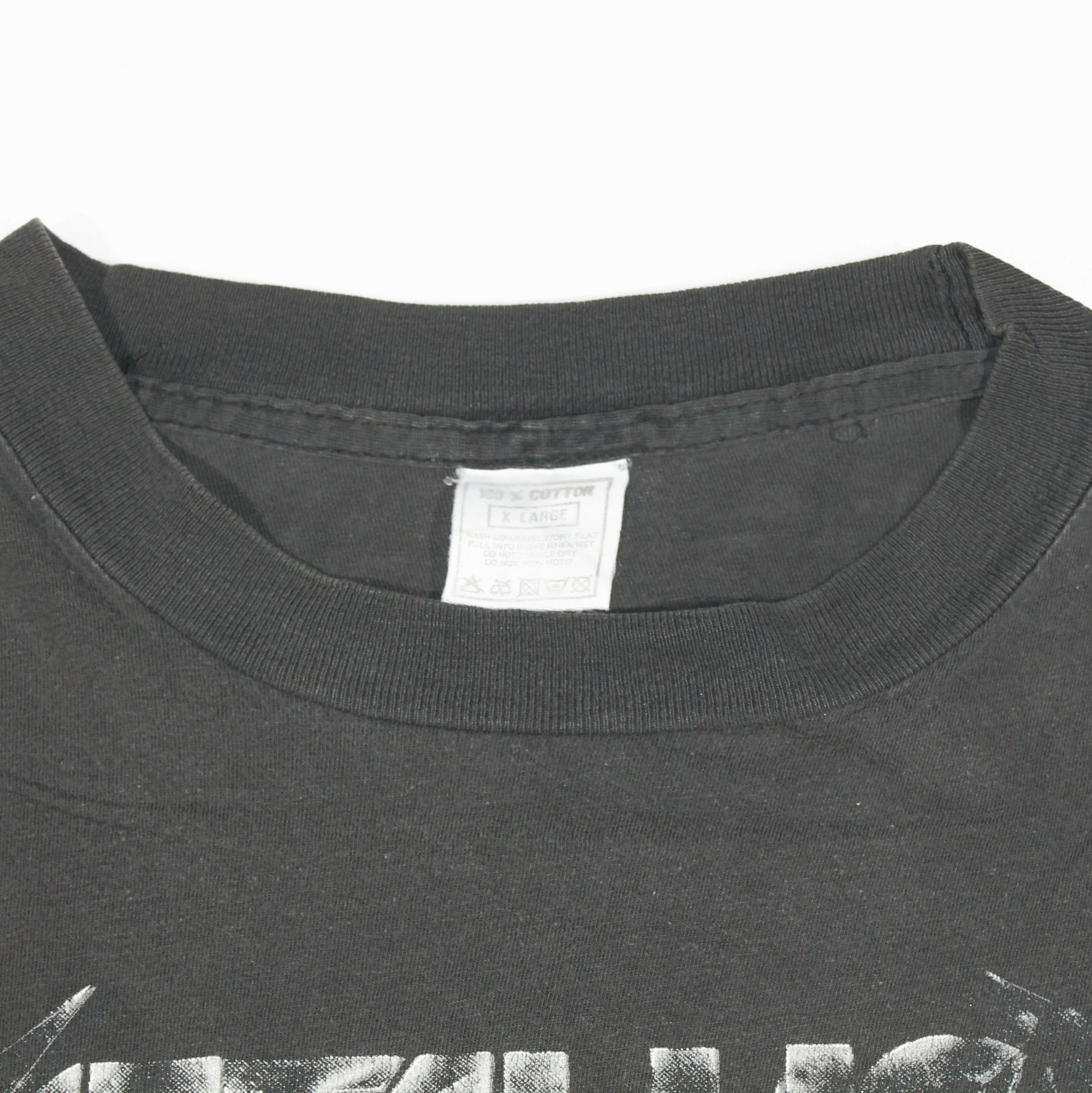 metallica black album 1991 shirt l