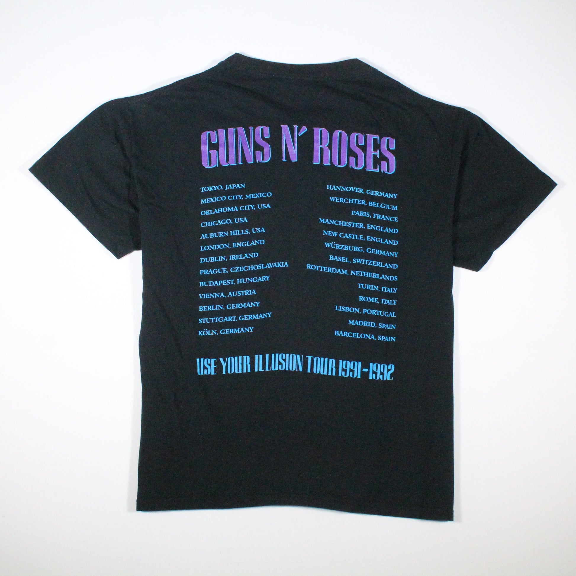 guns n roses use your illusion ii 1991 shirt xl