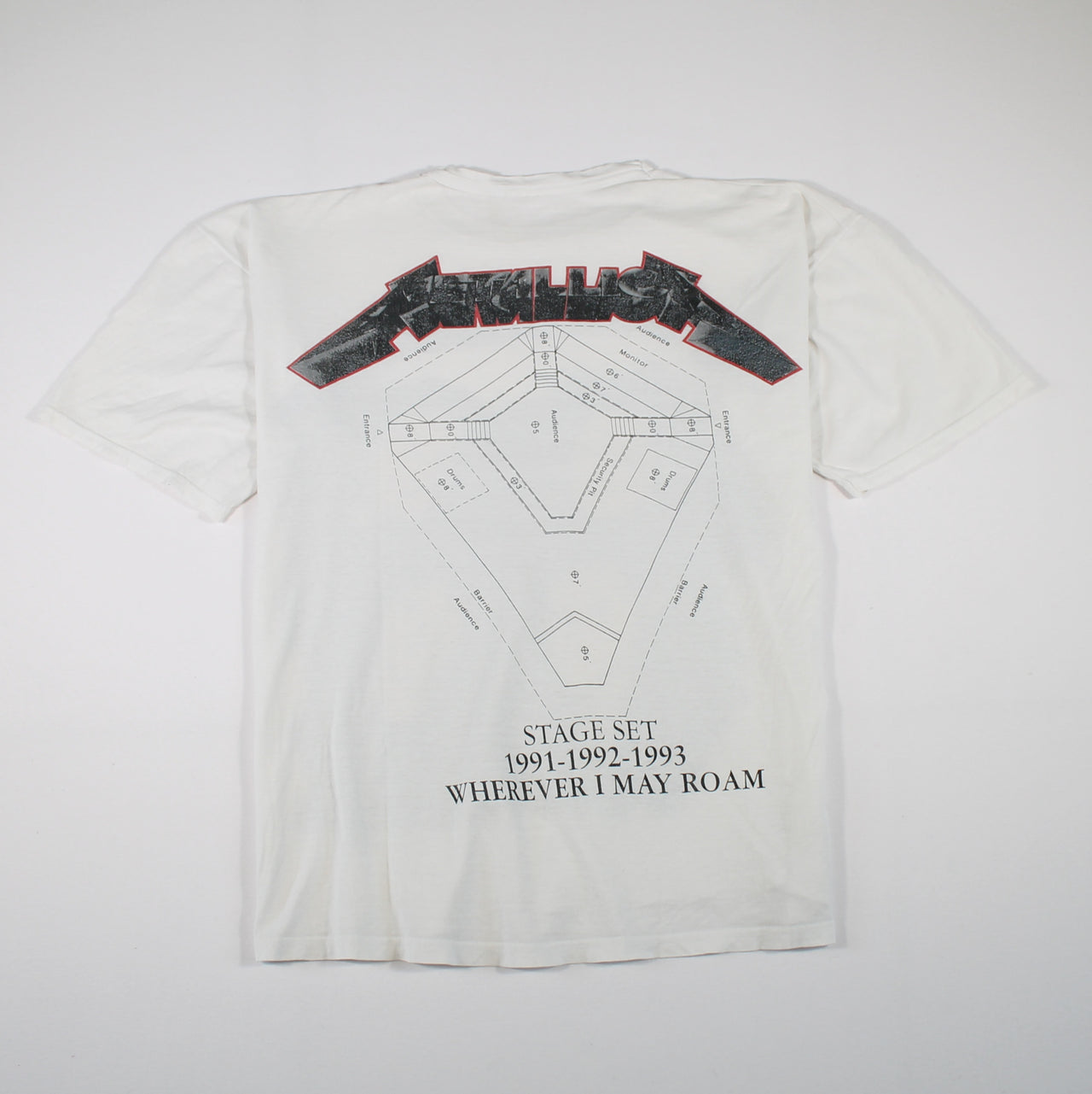 metallica wherever i may roam 1991 shirt l