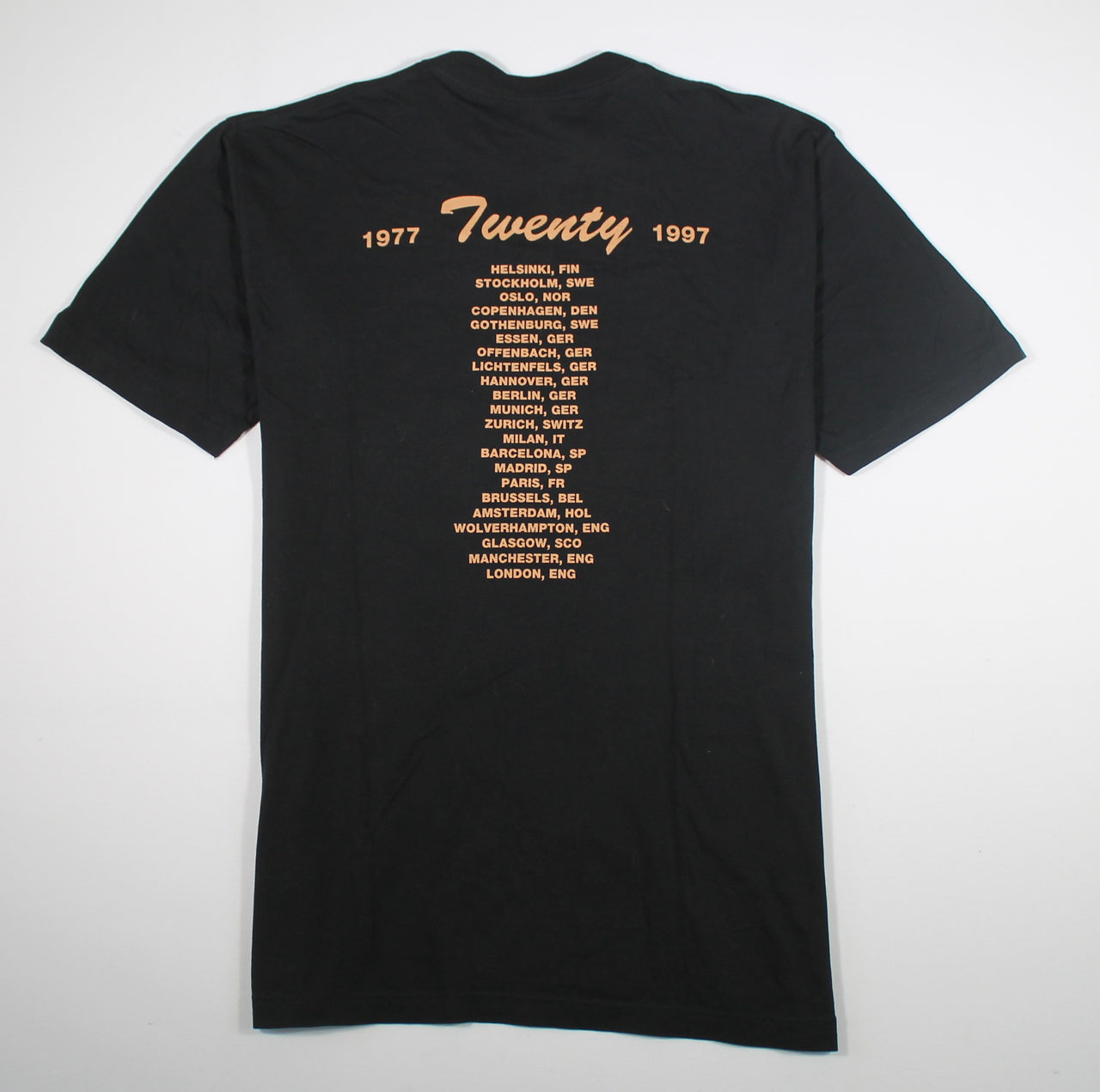 lynyrd skynyrd twenty european tour 1997 shirt o