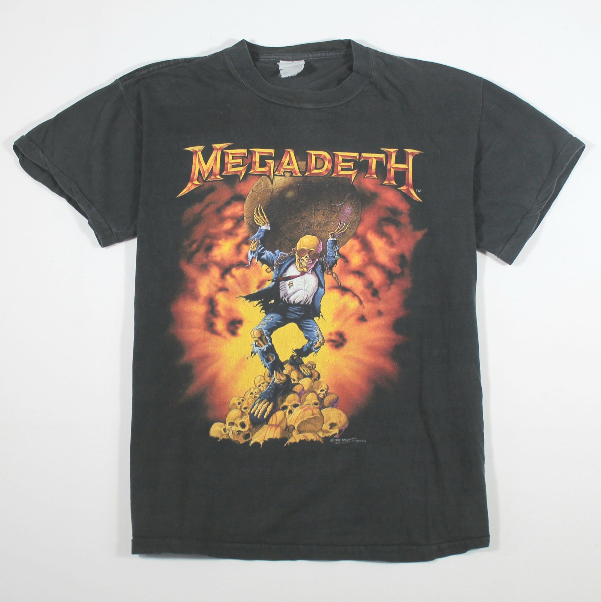 megadeth oxidation of nations world tour 1991 shirt m