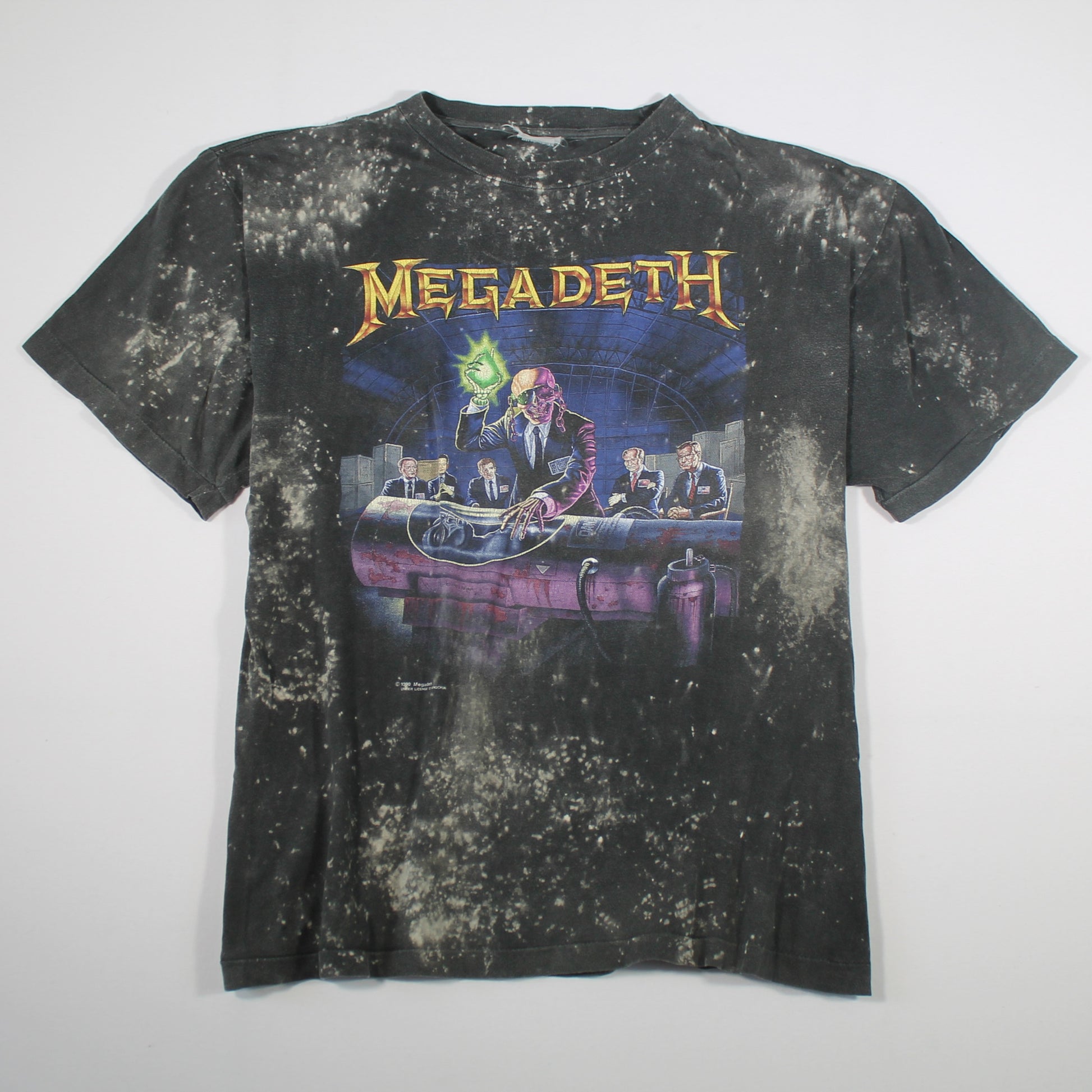 megadeth rust in peace tour 1990 shirt xl