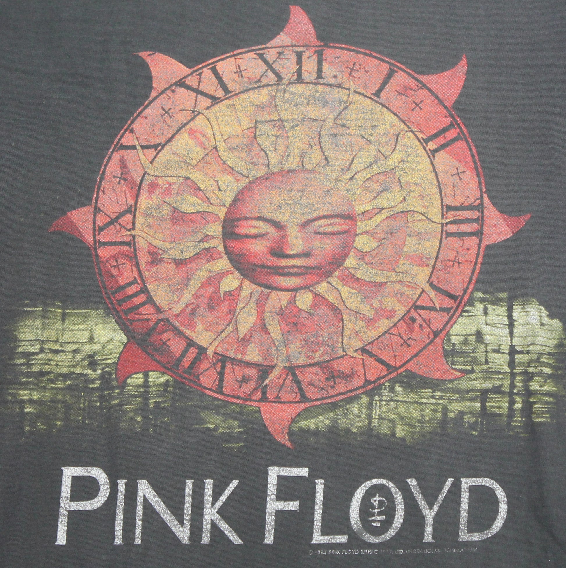 pink floyd sun dial european tour 1994 shirt l